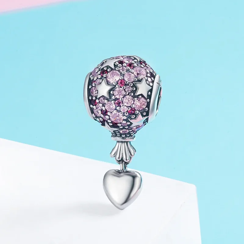 (imagine pentru) Pandora Style Charm de Argint cu Balon de Mărturisire - SCC517 - Vizualizare 3