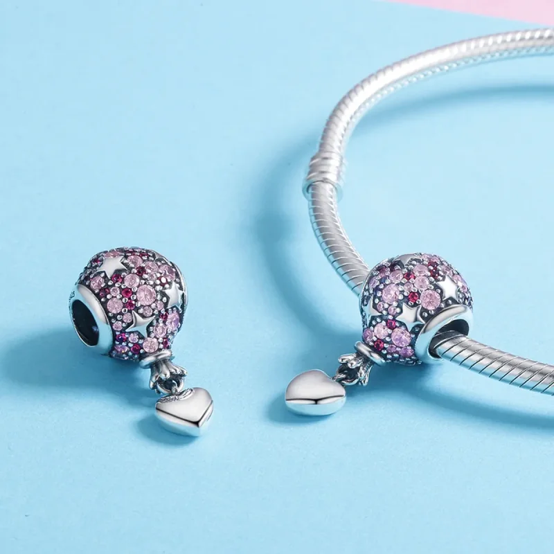 (imagine pentru) Pandora Style Charm de Argint cu Balon de Mărturisire - SCC517 - Vizualizare 5