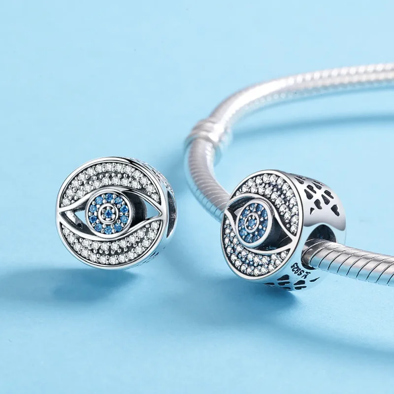 (imagine pentru) Pandora Style Charm de Argint cu Ochiprotector - SCC565 - Vizualizare 5
