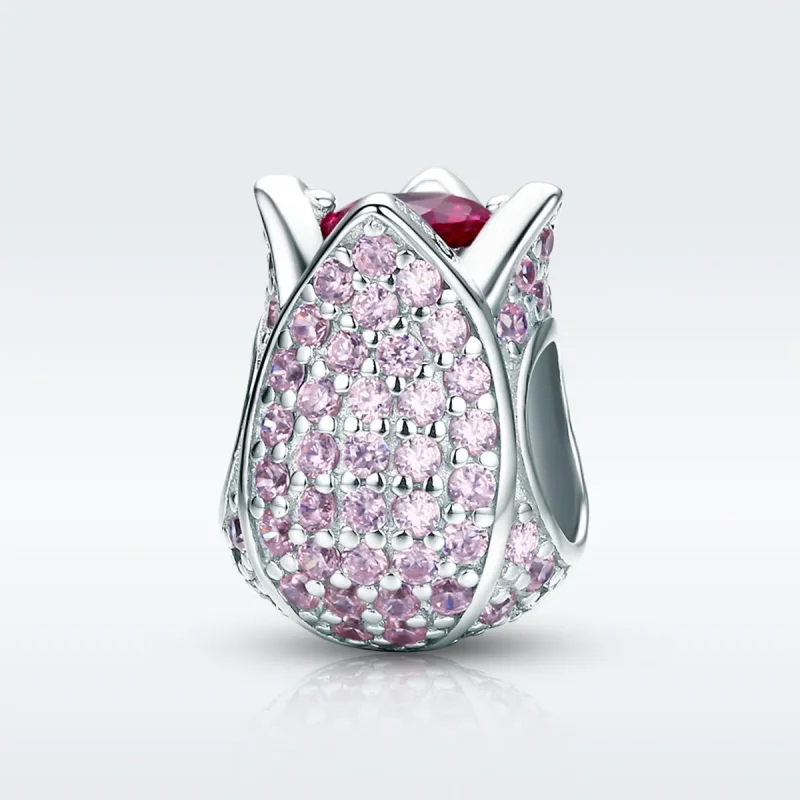 (imagine pentru) Pandora Style Charm de Argint cu Lalele - SCC569 - Vizualizare 2