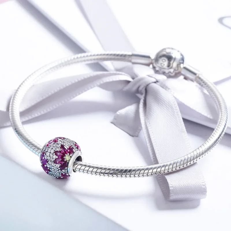 (imagine pentru) Pandora Style Charm cu Peisaj de Primăvară Argintiu - SCC570 - Vizualizare 6