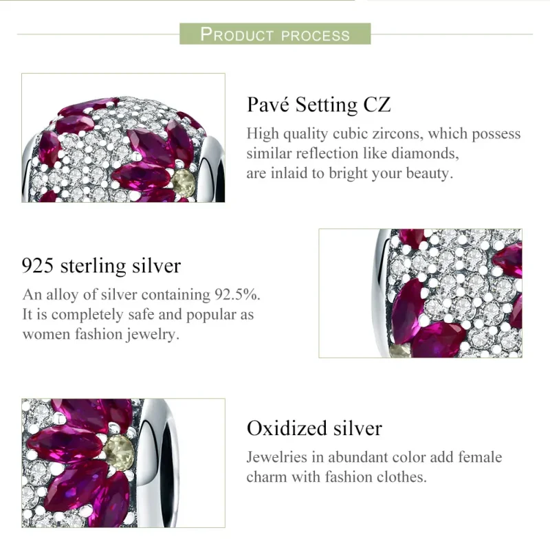 (imagine pentru) Pandora Style Charm cu Peisaj de Primăvară Argintiu - SCC570 - Vizualizare 8