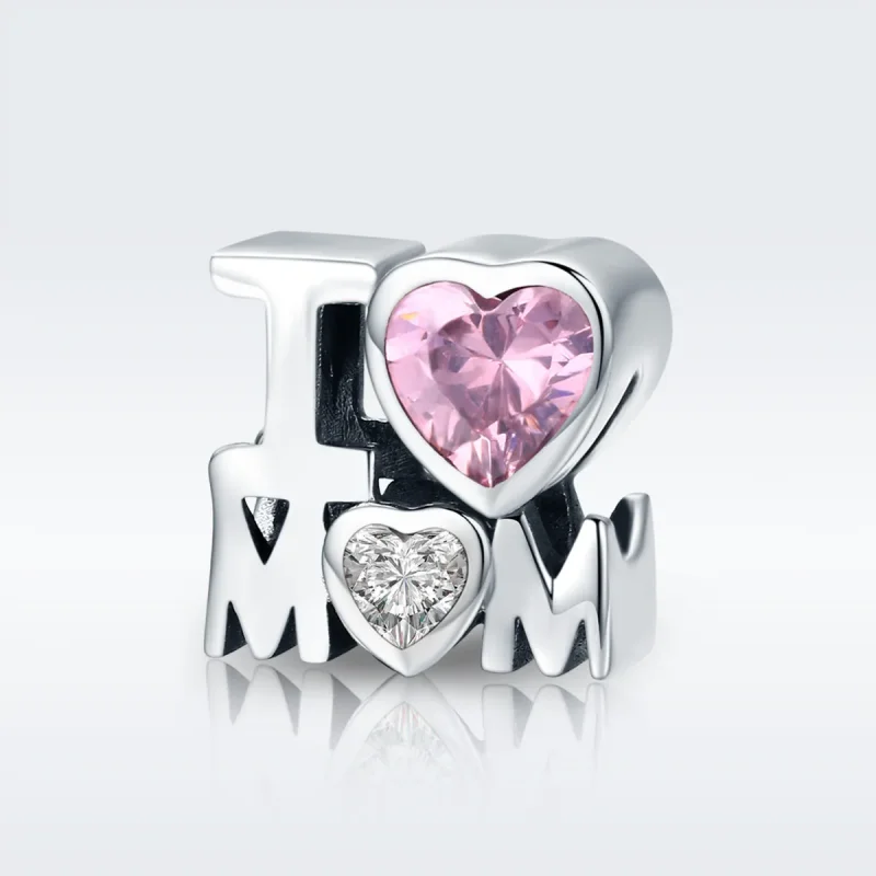 (imagine pentru) Pandora Style Charm de Argint „I Love Mom” - SCC579 - Vizualizare 3