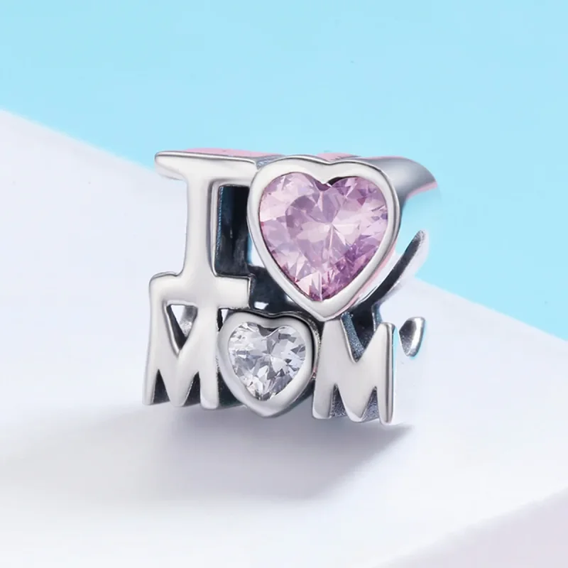 (imagine pentru) Pandora Style Charm de Argint „I Love Mom” - SCC579 - Vizualizare 4