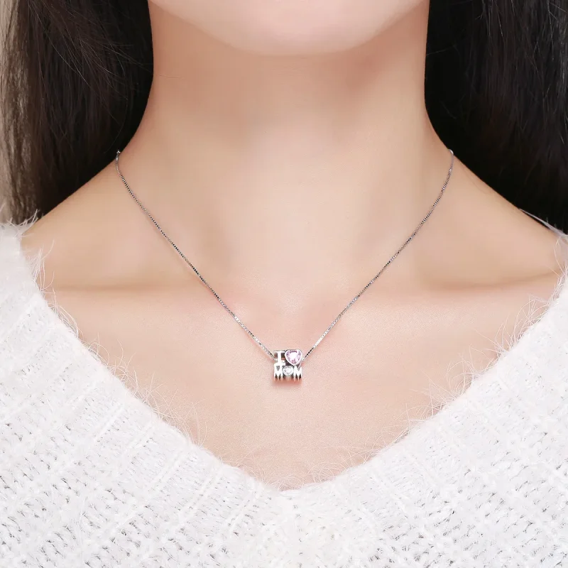 (imagine pentru) Pandora Style Charm de Argint „I Love Mom” - SCC579 - Vizualizare 7