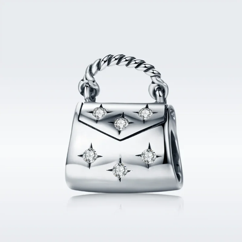 (imagine pentru) Pandora Style Silver Elegant Shopping Bag Charm - SCC607 - Vizualizare 2