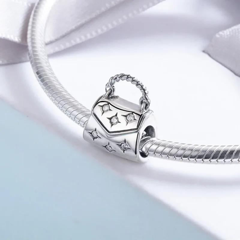 (imagine pentru) Pandora Style Silver Elegant Shopping Bag Charm - SCC607 - Vizualizare 4