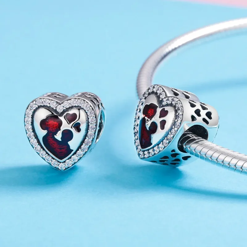 (imagine pentru) Pandora Style Charm din Argint pentru Mamă și Fiu - SCC634 - Vizualizare 4