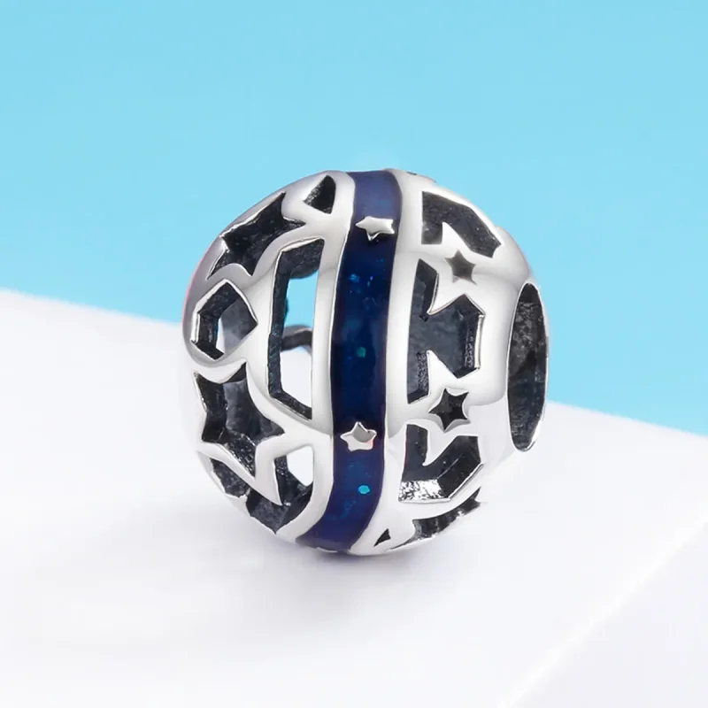 (imagine pentru) Pandora Style Argint Pandantiv Râul cu Stele Strălucitoare - SCC640 - Vizualizare 3