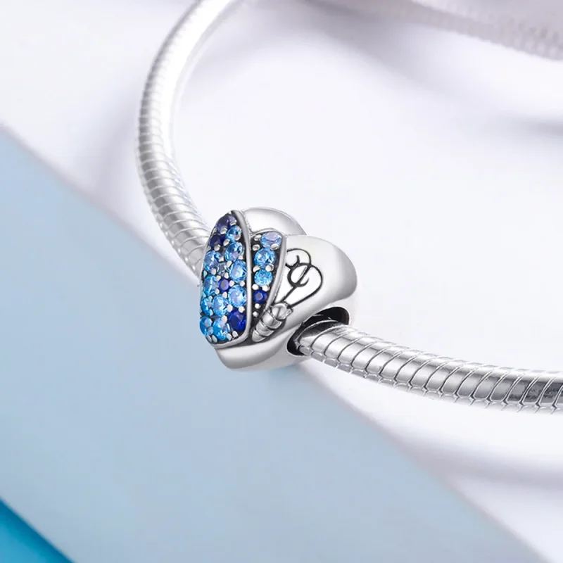 (imagine pentru) Pandora Style Inimă de Fluture din Argint - SCC653 - Vizualizare 4