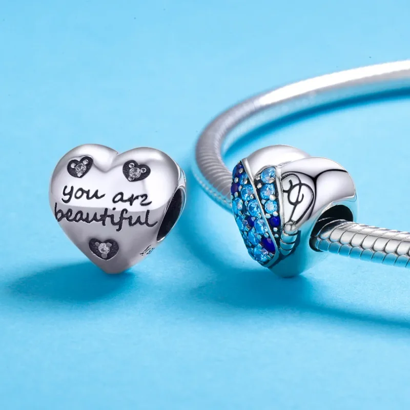 (imagine pentru) Pandora Style Inimă de Fluture din Argint - SCC653 - Vizualizare 5
