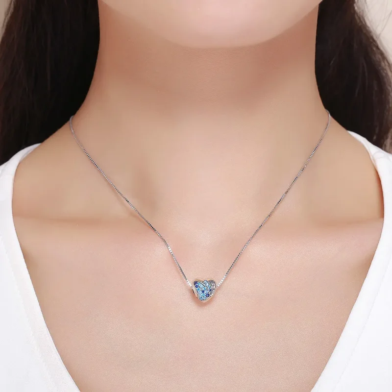 (imagine pentru) Pandora Style Inimă de Fluture din Argint - SCC653 - Vizualizare 6