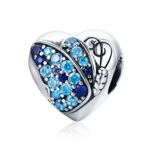 (imagine pentru) Pandora Style Inimă de Fluture din Argint - SCC653
