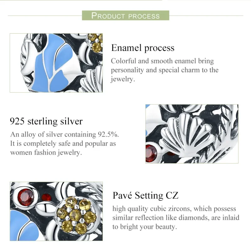 (imagine pentru) Pandora Style Charm din Argint Lumea Subacvatică - SCC683 - Vizualizare 7