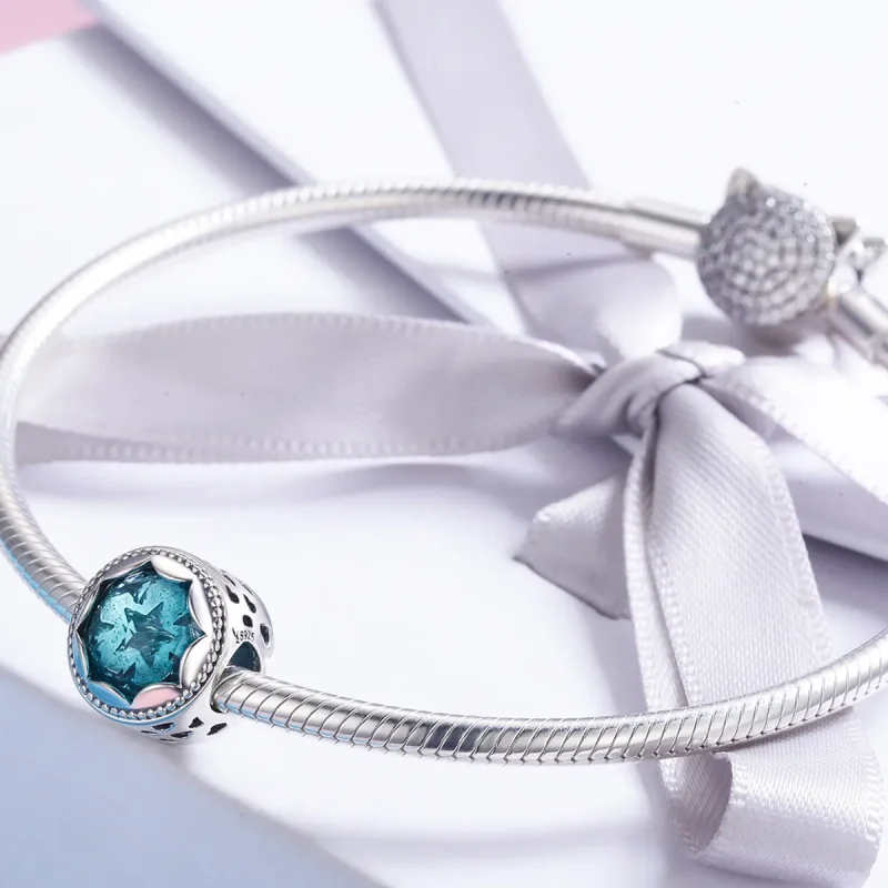 (imagine pentru) Pandora Style Charm de Argint cu Stele și Cer Înstelat - SCC692 - Vizualizare 4