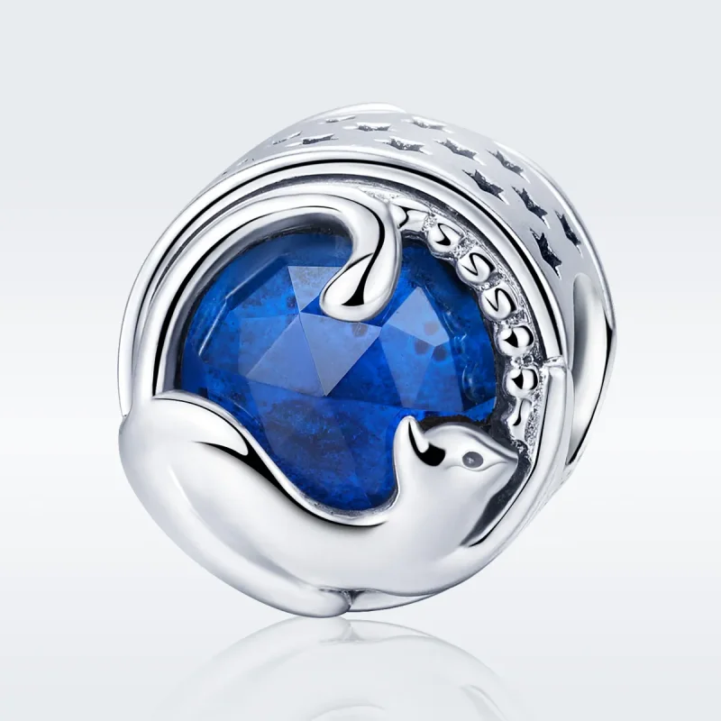 (imagine pentru) Pandora Style Charm de argint Pisică Jucăușă - SCC708 - Vizualizare 2