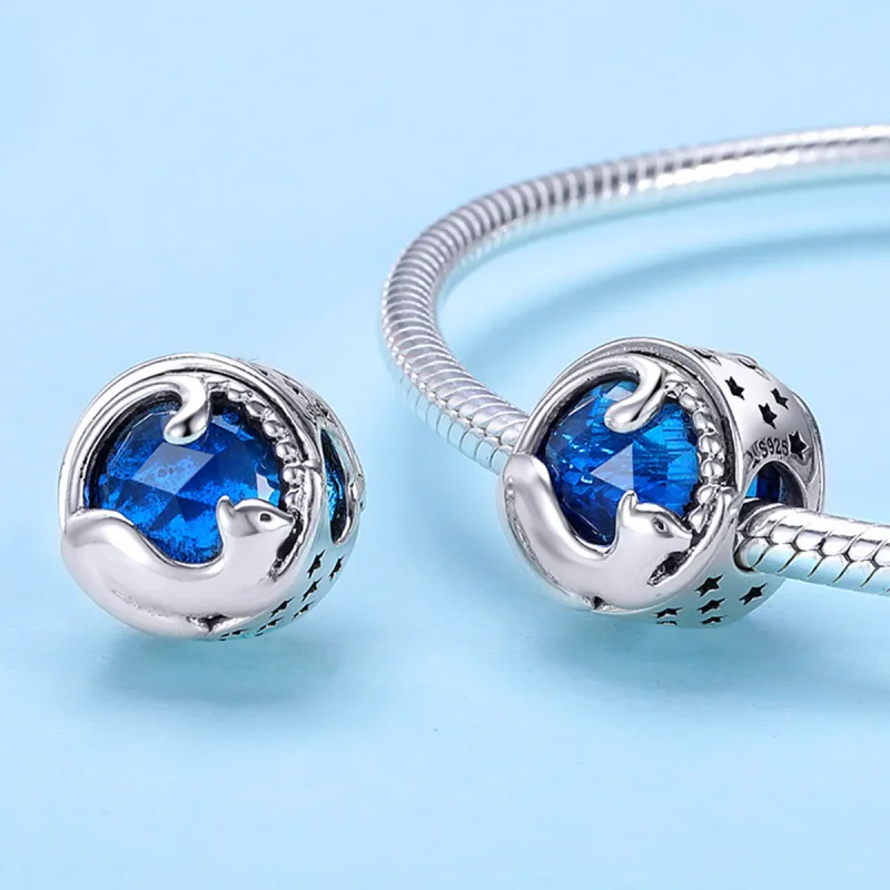 (imagine pentru) Pandora Style Charm de argint Pisică Jucăușă - SCC708 - Vizualizare 3