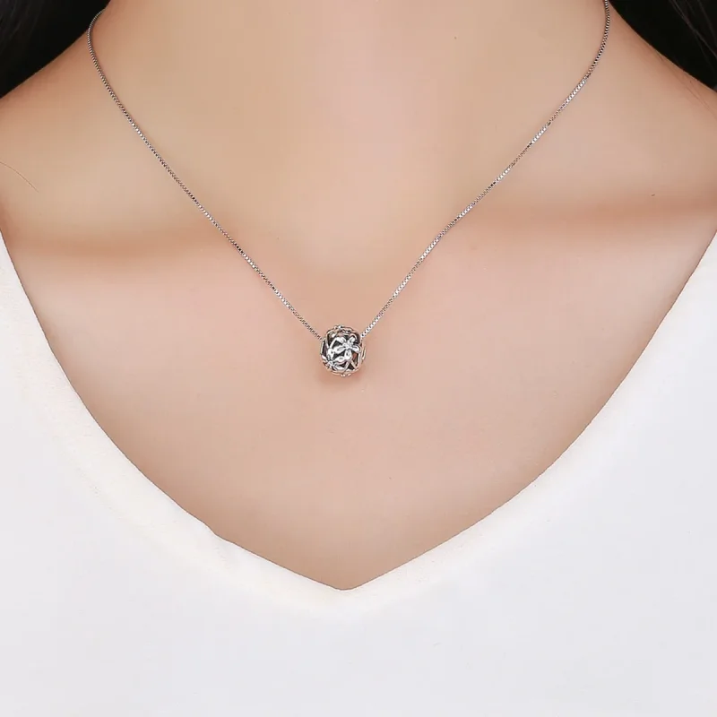 (imagine pentru) Pandora Style Charm de Argint în Formă de Floare - SCC729 - Vizualizare 5