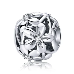 (imagine pentru) Pandora Style Charm de Argint în Formă de Floare - SCC729
