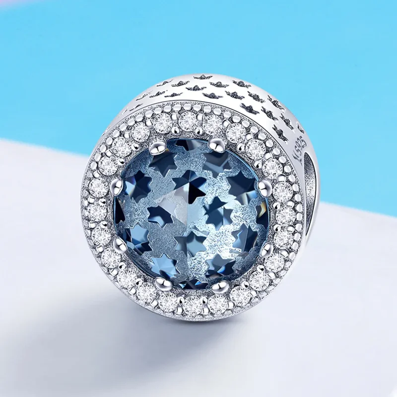 (imagine pentru) Pandora Style Charm de Argint cu Stele și Cer Înstelat - SCC730 - Vizualizare 4
