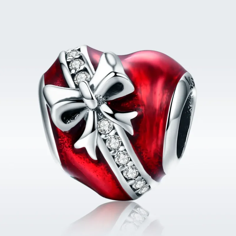 (imagine pentru) Pandora Style Inimă din Argint pentru Valentine's Day Charm Cadou de Dragoste - - Vizualizare 3