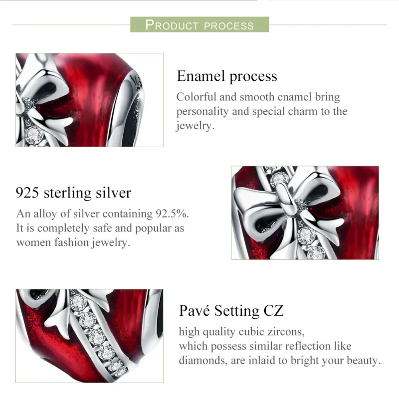 (imagine pentru) Pandora Style Inimă din Argint pentru Valentine's Day Charm Cadou de Dragoste - - Vizualizare 7