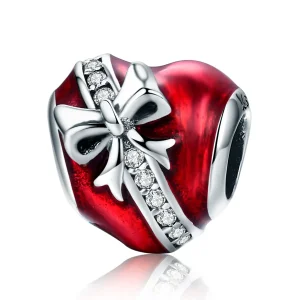 (imagine pentru) Pandora Style Inimă din Argint pentru Valentine's Day Charm Cadou de Dragoste - SCC741