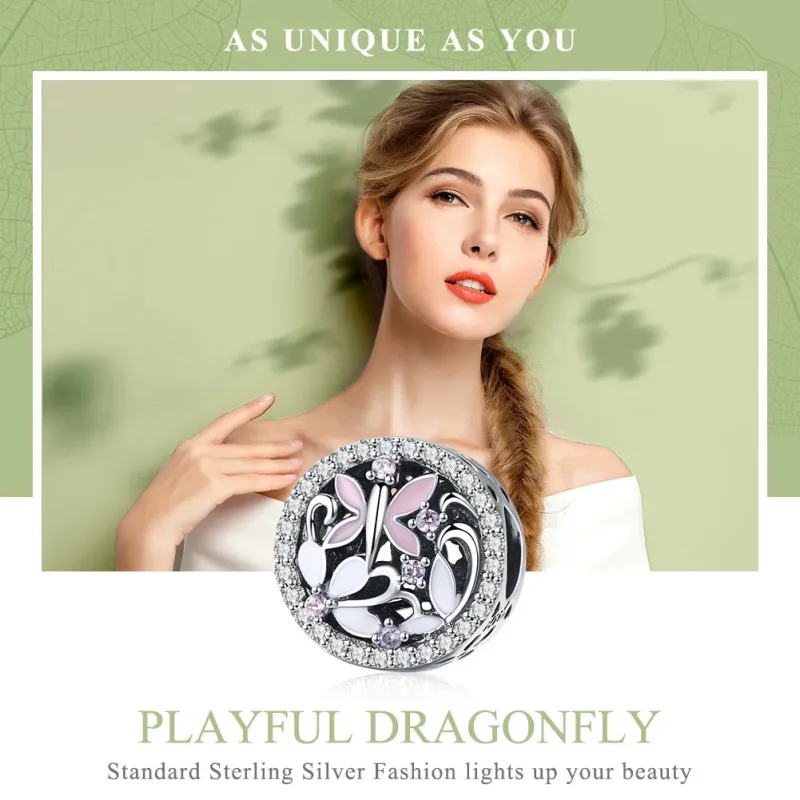 (imagine pentru) Pandora Style Charm cu Libelulă din Argint - SCC757 - Vizualizare 6