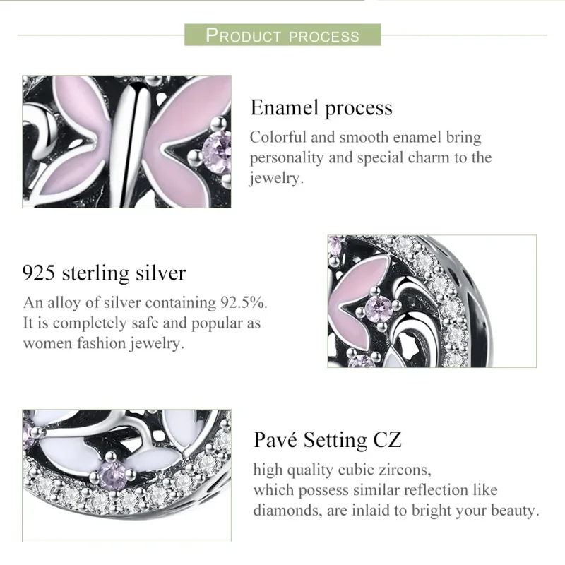 (imagine pentru) Pandora Style Charm cu Libelulă din Argint - SCC757 - Vizualizare 7