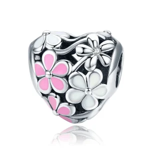 (imagine pentru) Pandora Style Charm de Argint cu Floare și Binecuvântare - SCC761