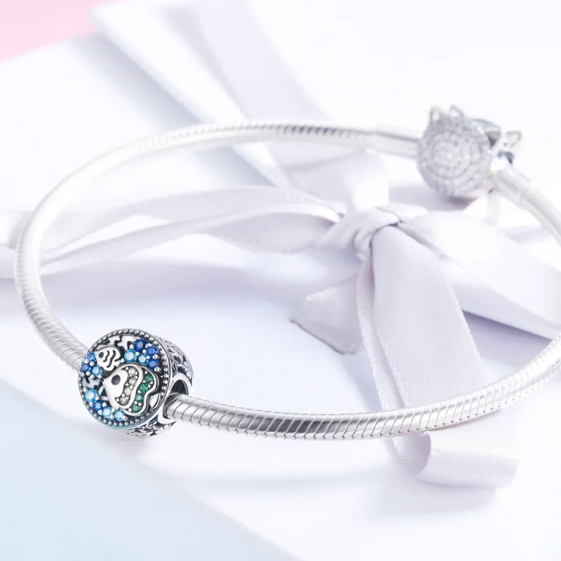 (imagine pentru) Pandora Stil Lumea Subacvatică Pește Colorat Argintiu Charm - SCC764 - Vizualizare 5