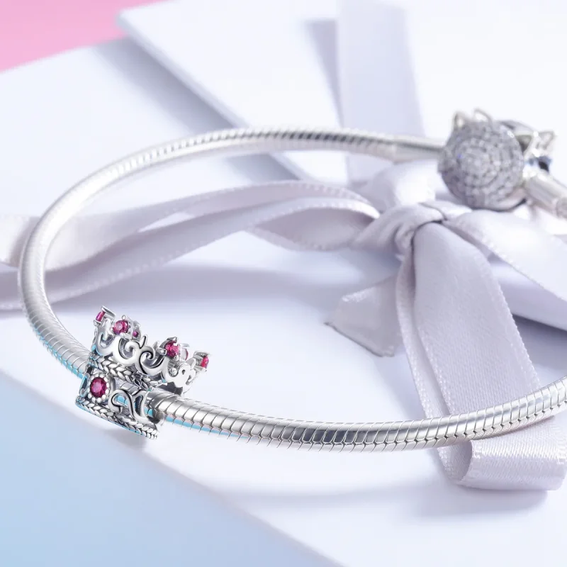 (imagine pentru) Pandora Style Charm cu Coroană Regală de Argint - SCC776 - Vizualizare 3