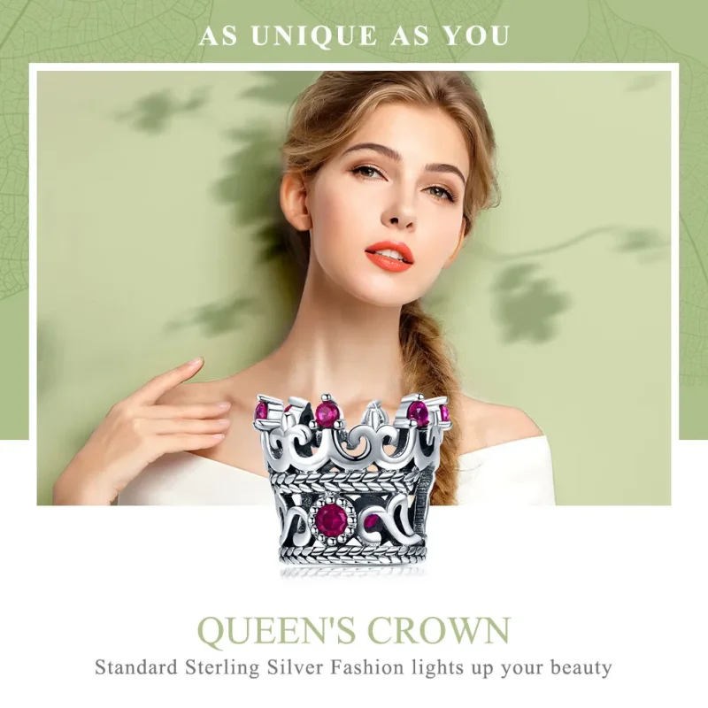 (imagine pentru) Pandora Style Charm cu Coroană Regală de Argint - SCC776 - Vizualizare 6