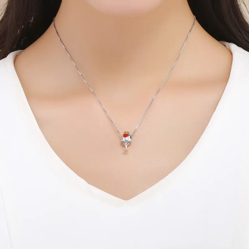 (imagine pentru) Pandora Style Charm de Argint pentru Pahar de Vin Roșu - SCC788 - Vizualizare 5