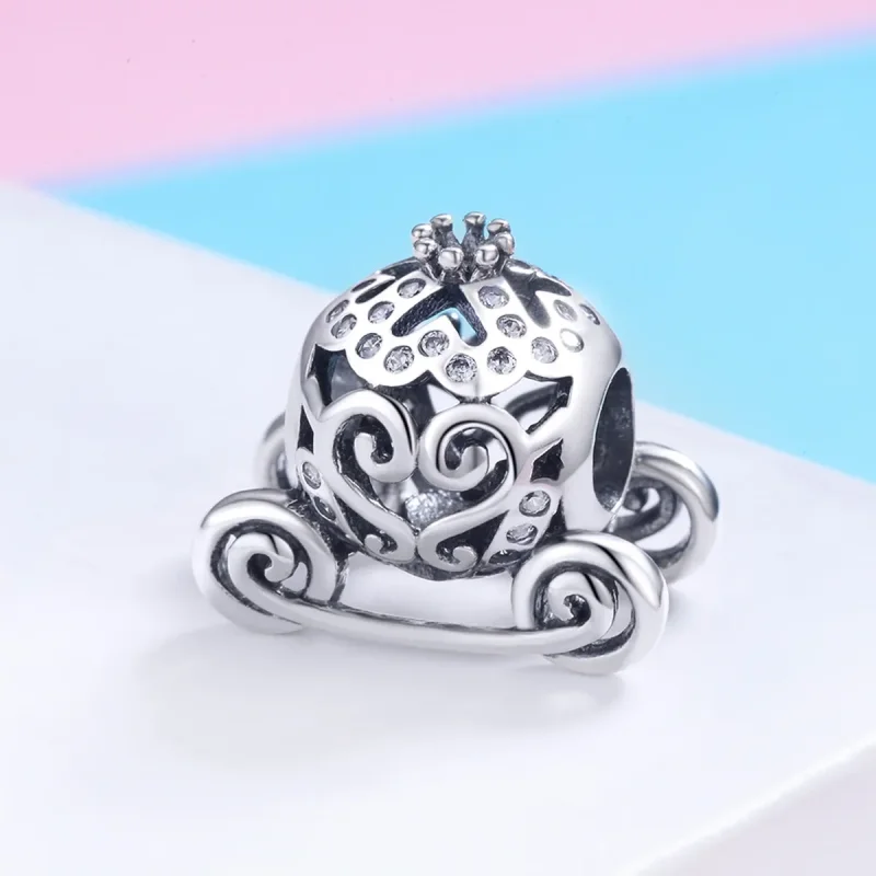 (imagine pentru) Pandora Style Charm de Argint Dovleacul Cenușăresei pentru Mașină - SCC792 - Vizualizare 2