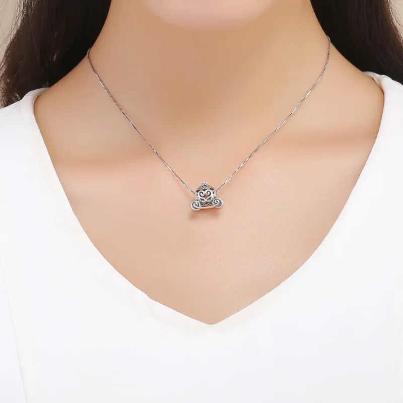 (imagine pentru) Pandora Style Charm de Argint Dovleacul Cenușăresei pentru Mașină - SCC792 - Vizualizare 5