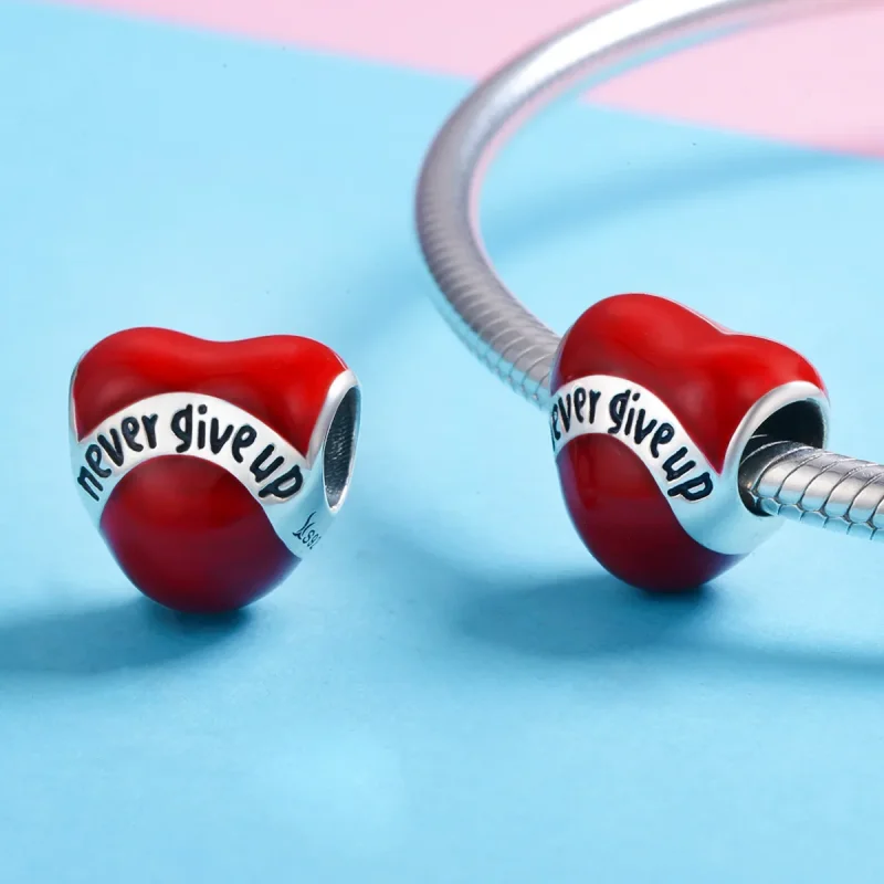 (imagine pentru) Pandora Stil Argint Charm Nu Renunța - SCC808 - Vizualizare 3