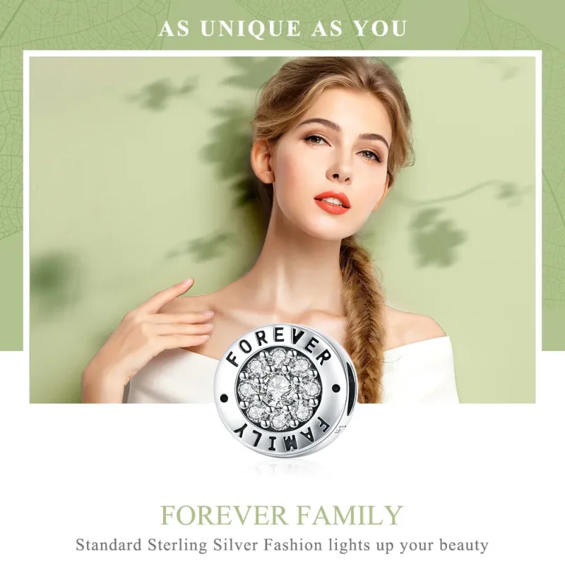 (imagine pentru) Pandora Style Charm din Argint Casă Pentru Totdeauna - SCC814 - Vizualizare 6