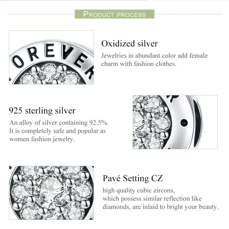 (imagine pentru) Pandora Style Charm din Argint Casă Pentru Totdeauna - SCC814 - Vizualizare 7