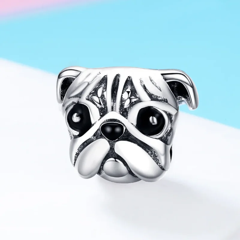 (imagine pentru) Pandora Style Charm de Argint cu Câine Shar-Pei - SCC834 - Vizualizare 2