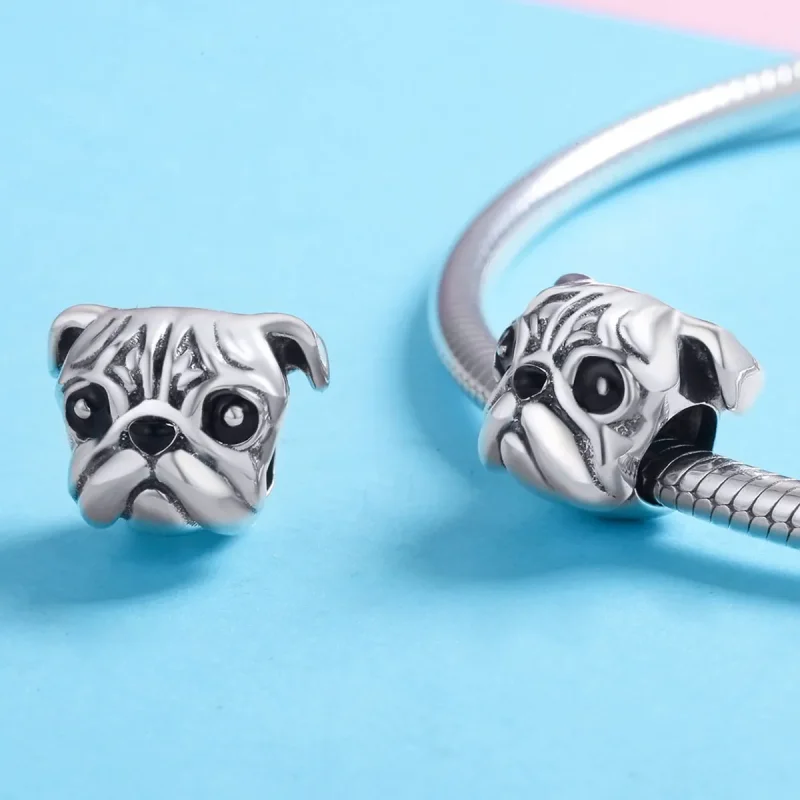 (imagine pentru) Pandora Style Charm de Argint cu Câine Shar-Pei - SCC834 - Vizualizare 3