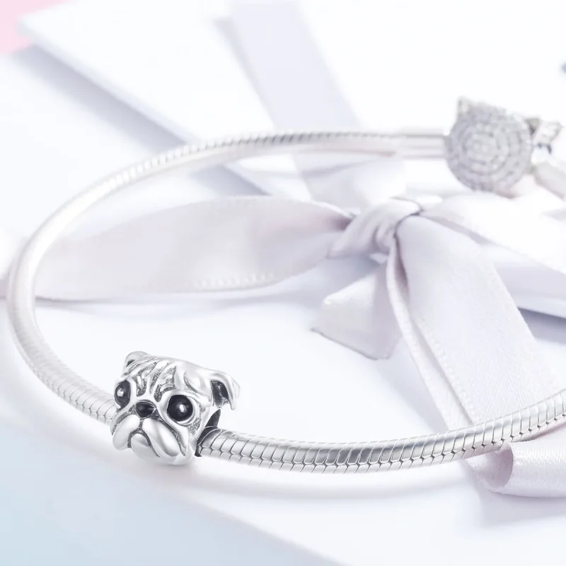 (imagine pentru) Pandora Style Charm de Argint cu Câine Shar-Pei - SCC834 - Vizualizare 4