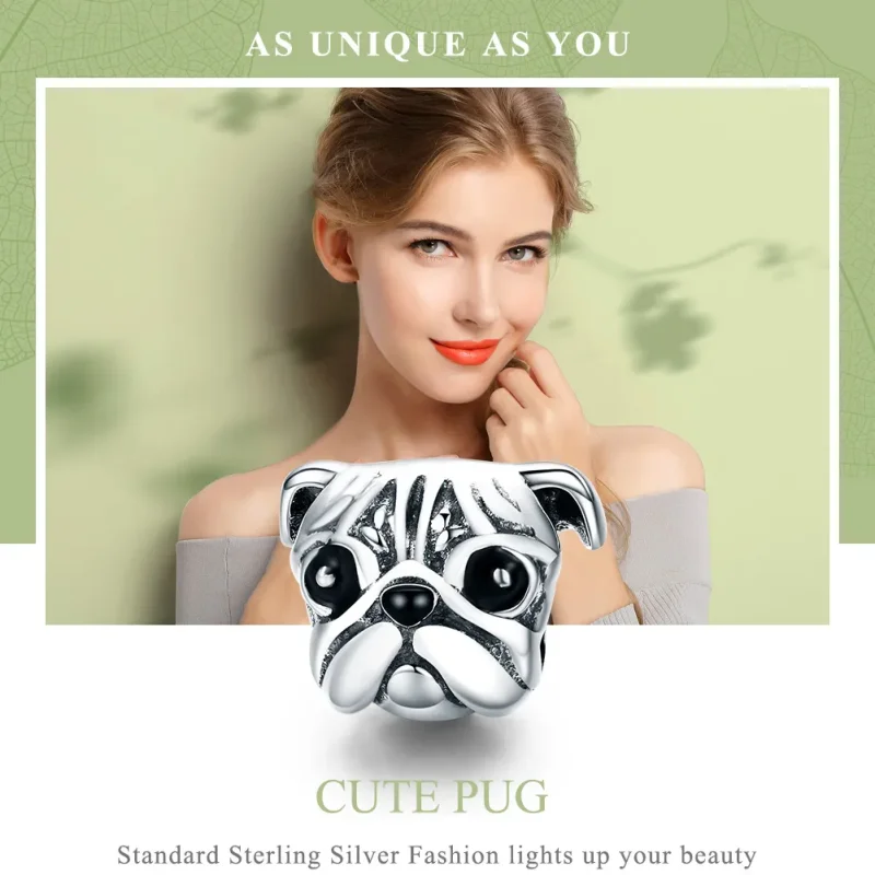 (imagine pentru) Pandora Style Charm de Argint cu Câine Shar-Pei - SCC834 - Vizualizare 6