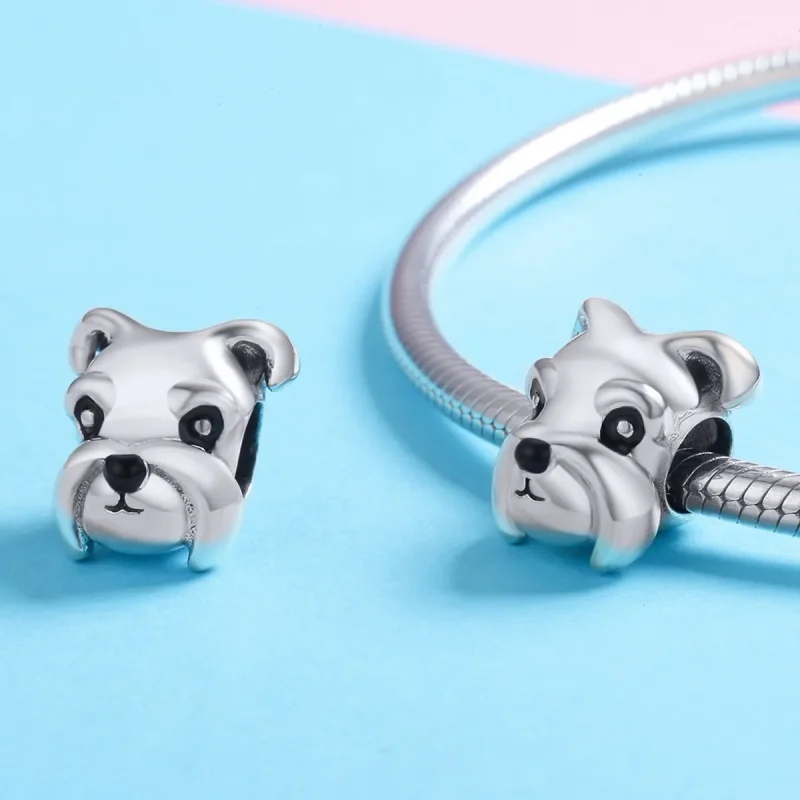 (imagine pentru) Pandora Style Charm de Argint Schnauzer - SCC835 - Vizualizare 3