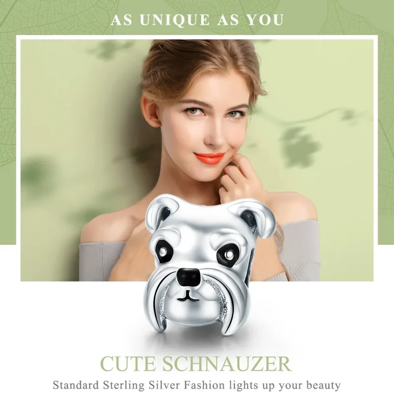 (imagine pentru) Pandora Style Charm de Argint Schnauzer - SCC835 - Vizualizare 6