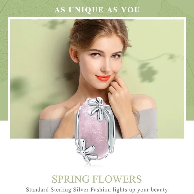 (imagine pentru) Pandora Style Charm de Flori de Primăvară din Argint - SCC860 - Vizualizare 6