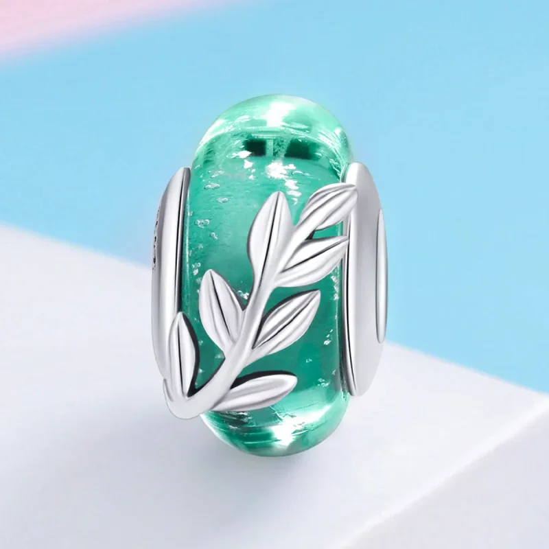 (imagine pentru) Pandora Style Charm din Argint cu Ramuri de Vară - SCC863 - Vizualizare 2
