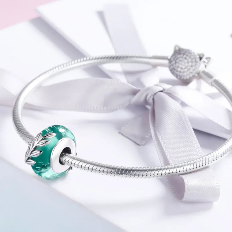 (imagine pentru) Pandora Style Charm din Argint cu Ramuri de Vară - SCC863 - Vizualizare 4