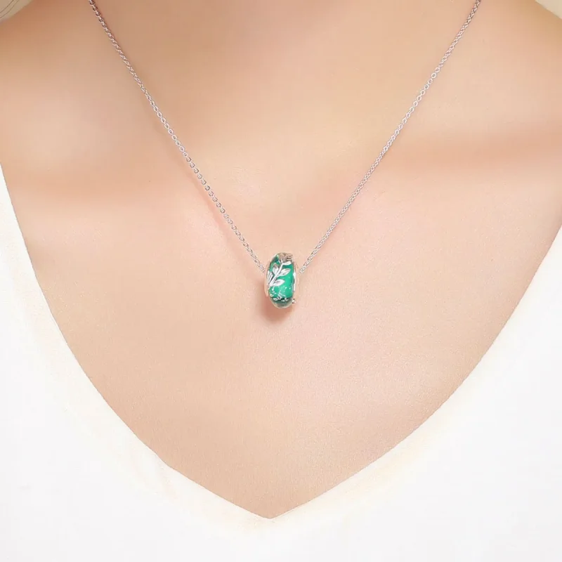 (imagine pentru) Pandora Style Charm din Argint cu Ramuri de Vară - SCC863 - Vizualizare 5