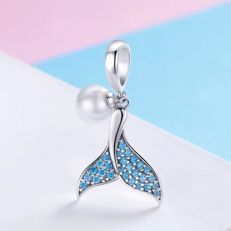 (imagine pentru) Pandora Style Coadă de Sirenă cu Mărgele din Argint - SCC877 - Vizualizare 2